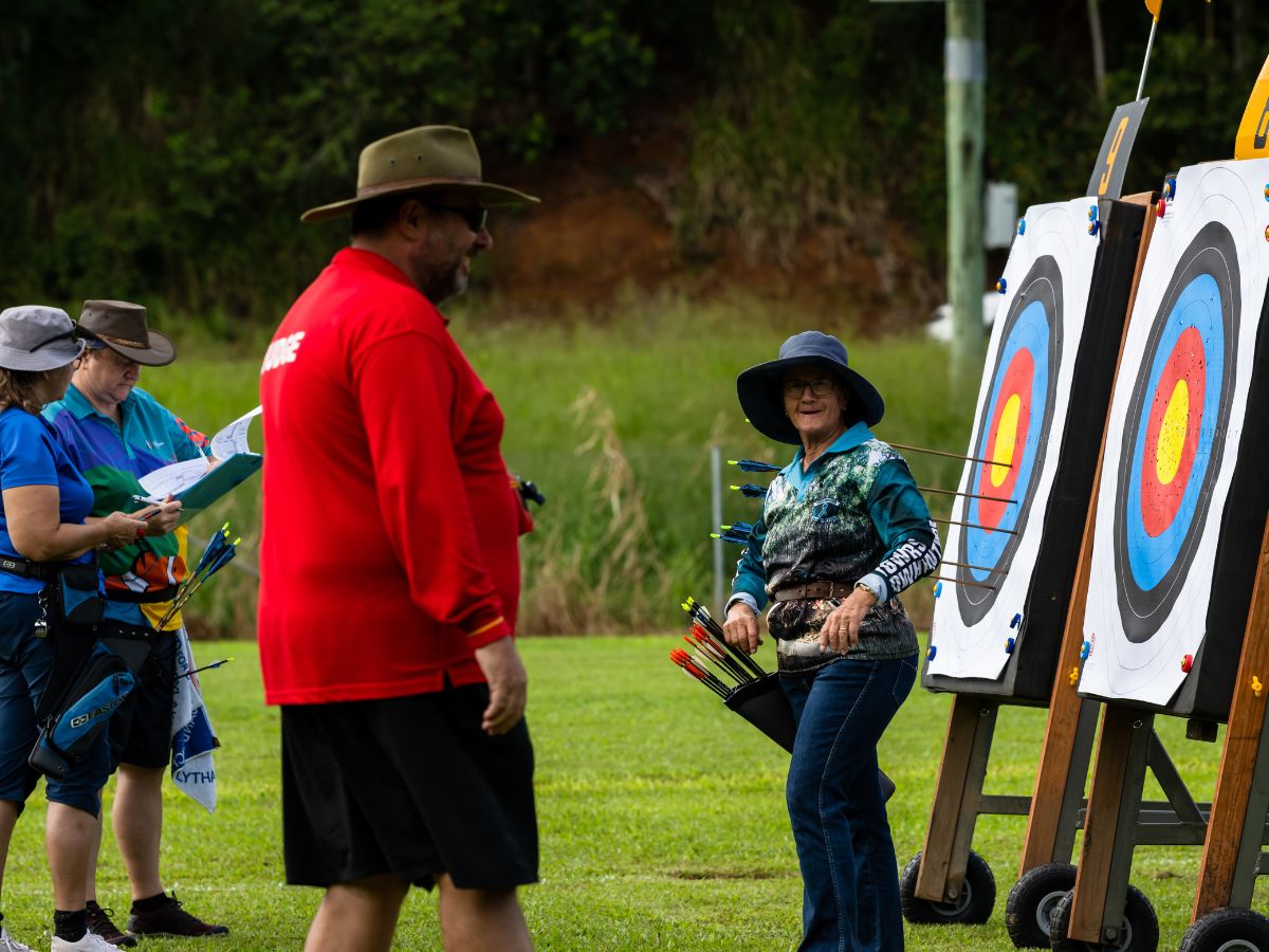 Masters inspecting target
